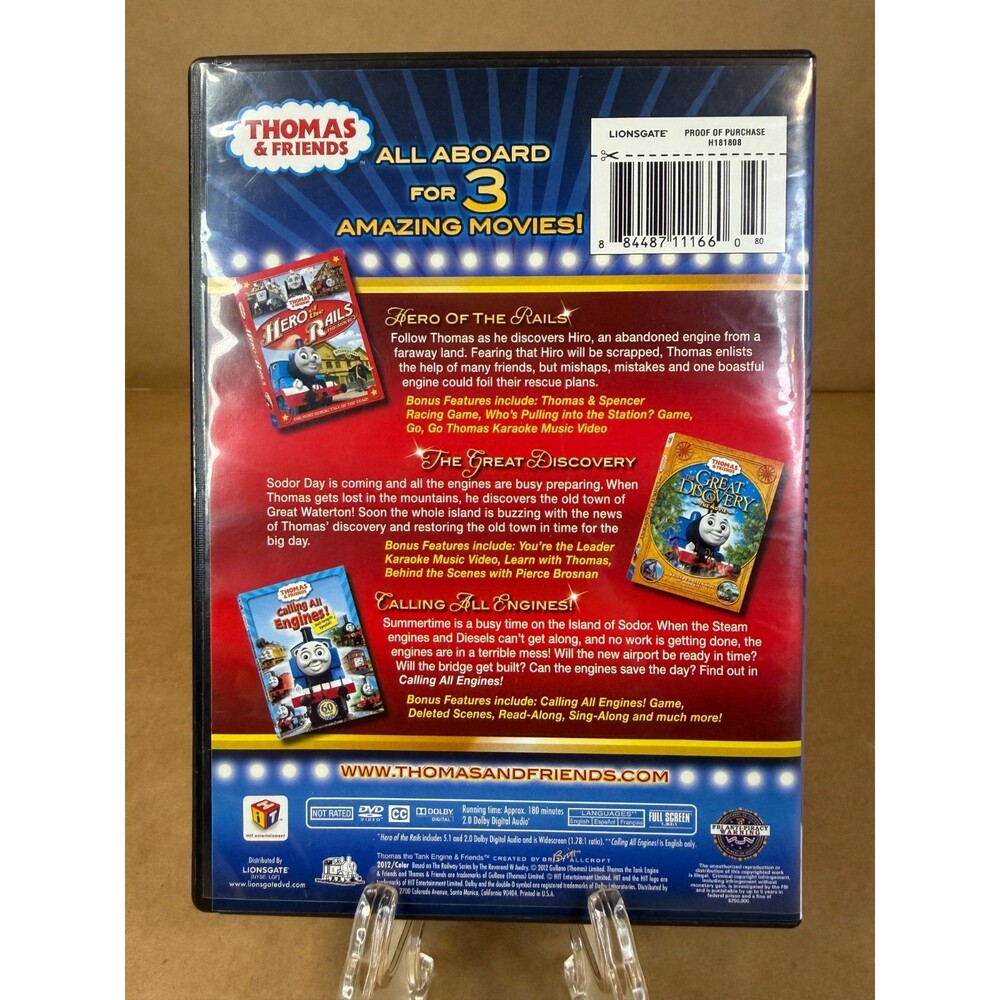 Thomas & Friends: The Movie Pack (DVD, 2012) - 3-Movie Set: Calling All Engines! - Picture 2 of 11